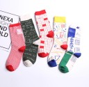 Chaussettes colorées avec impression 1