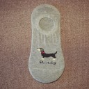 Chaussettes courtes pour hommes avec des teckels 12