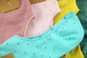 Chaussettes de cheville pour femmes à pois - 5 paires A672 3