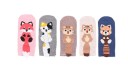 Chaussettes de cheville pour femmes avec des animaux - 5 paires A673 2