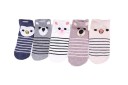 Chaussettes de cheville pour femmes avec des animaux - 5 paires A673 3