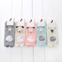 Chaussettes de cheville pour femmes avec des animaux - 5 paires A674 7