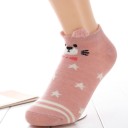 Chaussettes de cheville pour femmes avec des animaux - 5 paires A674 2