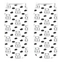 Chaussettes de cheville pour femmes avec des chats A665 5