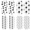 Chaussettes de cheville pour femmes avec des chats A665 1