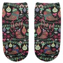 Chaussettes de cheville pour femmes - motif de Noël 14