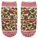 Chaussettes de cheville pour femmes - motif de Noël 15