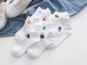 Chaussettes de cheville pour femmes White 1