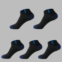 Chaussettes de cheville pour hommes - 5 paires A1479 7