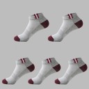 Chaussettes de cheville pour hommes - 5 paires A1479 12
