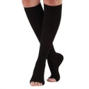 Chaussettes de compression contre les varices Chaussettes de compression médicales Chaussettes élastiques à bout ouvert Idéales pour les voyages 3