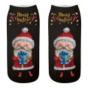 Chaussettes de Noël pour femmes avec impression 3D de Santa 12