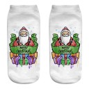 Chaussettes de Noël pour femmes avec impression 3D de Santa 9