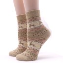 Chaussettes de Noël pour hommes avec des rennes 8