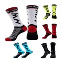 Chaussettes de sport unisex en plein air hautes jusqu'aux genoux pour la course, le football et le cyclisme, respirantes et élastiques 4