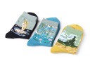Chaussettes en coton pour femmes avec broderies 2