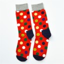 Chaussettes en coton pour hommes à pois 6