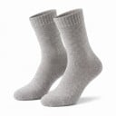 Chaussettes en laine d'hiver 1 paire Unisex EU 38-43 Chaussettes thermiques épaisses avec intérieur en éponge Chaussettes chaudes 1