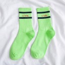Chaussettes hautes pour femmes à rayures 12