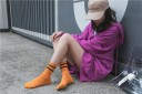 Chaussettes hautes pour femmes à rayures 5