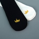 Chaussettes hautes pour filles avec couronne 5