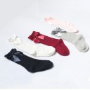 Chaussettes hautes pour filles avec nœud J891 2