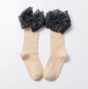 Chaussettes longues pour filles avec nœud 13