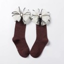 Chaussettes longues pour filles avec nœud 11