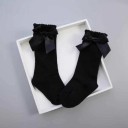 Chaussettes longues pour filles avec un nœud 11