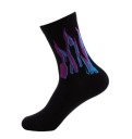 Chaussettes longues pour hommes avec des flammes 5