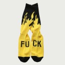 Chaussettes longues pour hommes avec des flammes 3