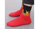 Chaussettes longues pour hommes avec des flammes 6