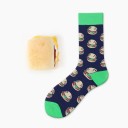 Chaussettes longues pour hommes avec imprimé de nourriture 5