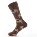 Chaussettes longues pour hommes avec motif de chiens 5