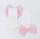 Chaussettes mignonnes pour filles avec un nœud 1