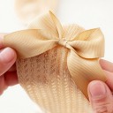 Chaussettes montantes pour enfants avec nœud 2