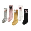 Chaussettes montantes pour filles avec motif 3D 1