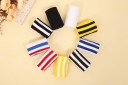 Chaussettes montantes pour filles avec rayures 8
