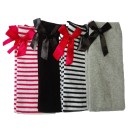 Chaussettes montantes pour filles avec un nœud 6