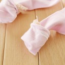 Chaussettes montantes pour filles avec volants et nœud 8