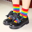 Chaussettes pour femmes à rayures colorées 12