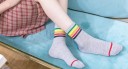 Chaussettes pour femmes à rayures colorées 5