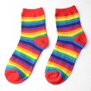 Chaussettes pour femmes à rayures colorées 3