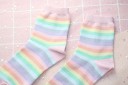 Chaussettes pour femmes à rayures colorées 7