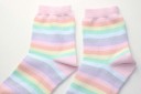 Chaussettes pour femmes à rayures colorées 8