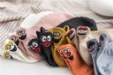Chaussettes pour femmes avec broderie amusante 4