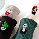 Chaussettes pour femmes avec broderies 5