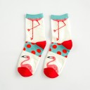 Chaussettes pour femmes avec des flamants roses 8