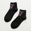 Chaussettes pour femmes avec des fleurs 18