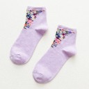 Chaussettes pour femmes avec des fleurs 22